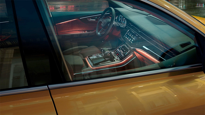 Der neue Audi Q8: Ambientebeleuchtung
